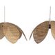 Paire de suspensions fleur de lotus vintage