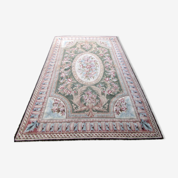 French carpet Aubusson handmade 176cm x 282cm 1980s