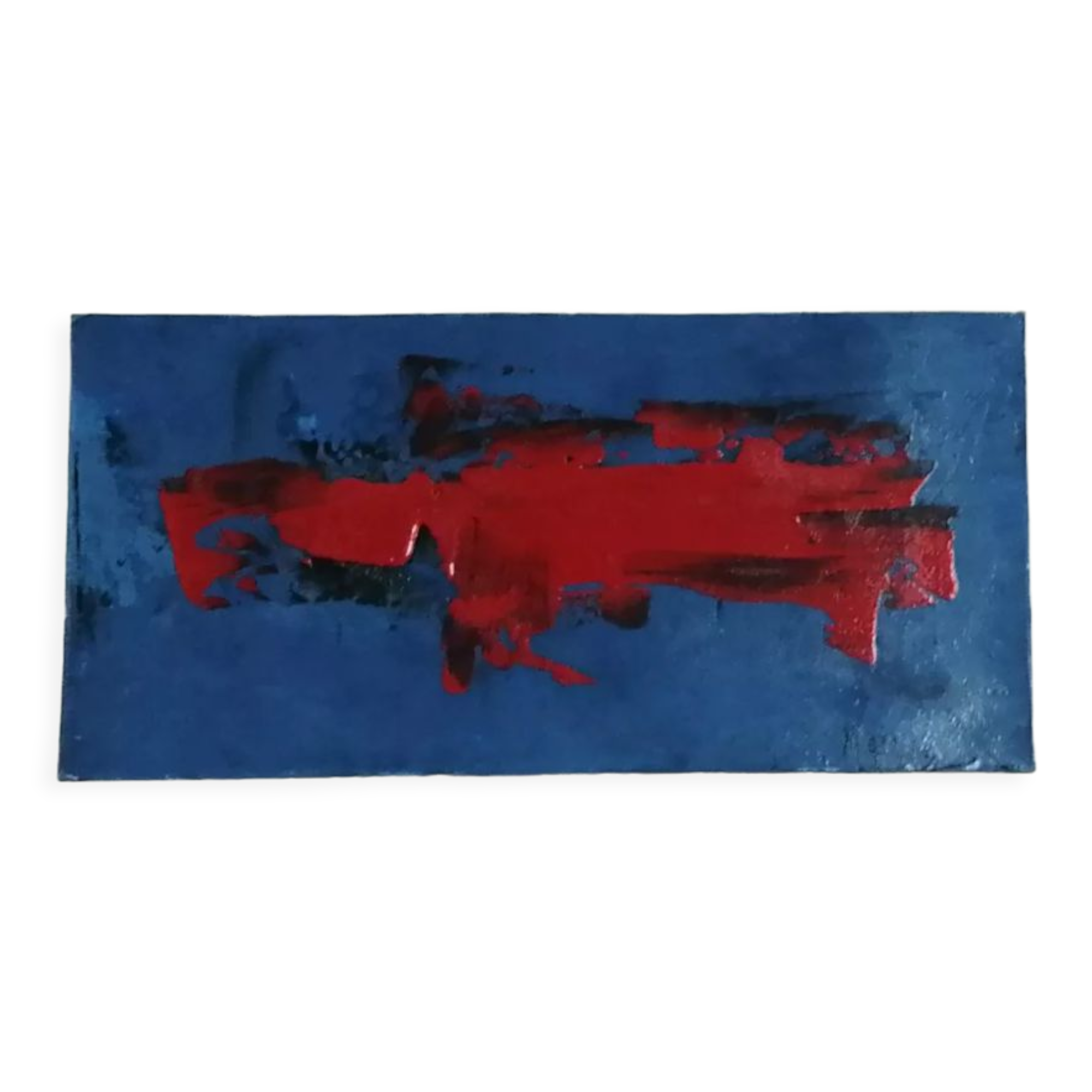 Oil on cardboard signed Massoc, 1960s