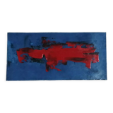 Oil on cardboard signed Massoc, 1960s