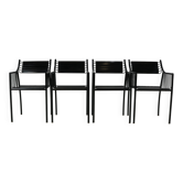 Ensemble de quatre chaises de salle à manger avec accoudoirs au design néerlandais par Ruud Jan Kokke.