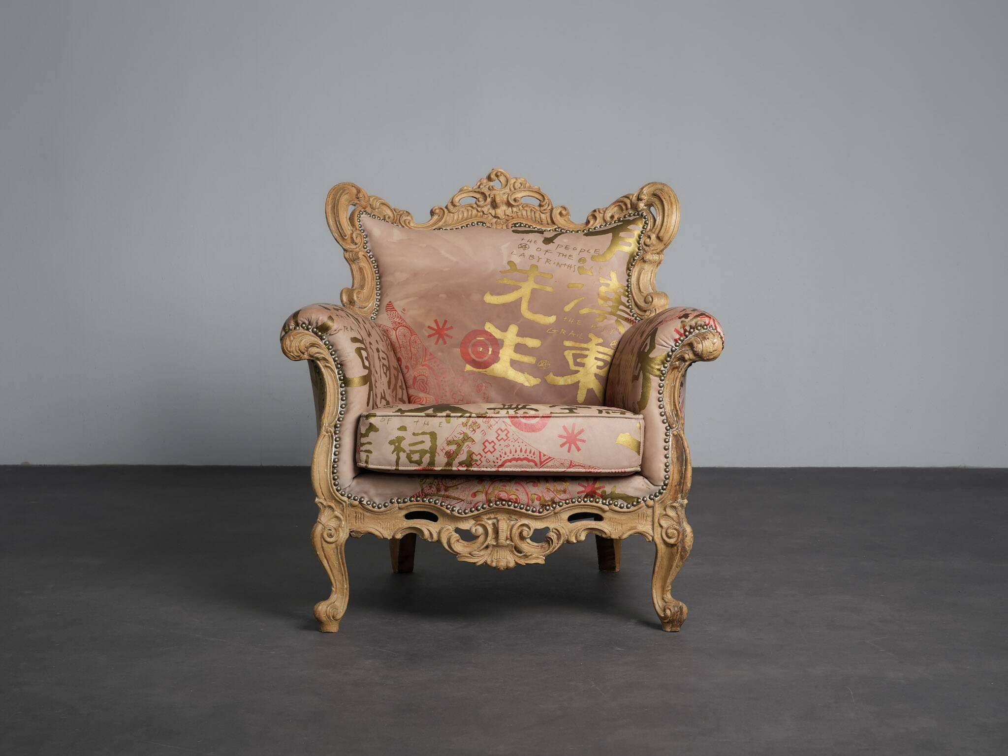 Pair of Baroque armchairs by The People of the Labyrinths, Netherlands, 2000s