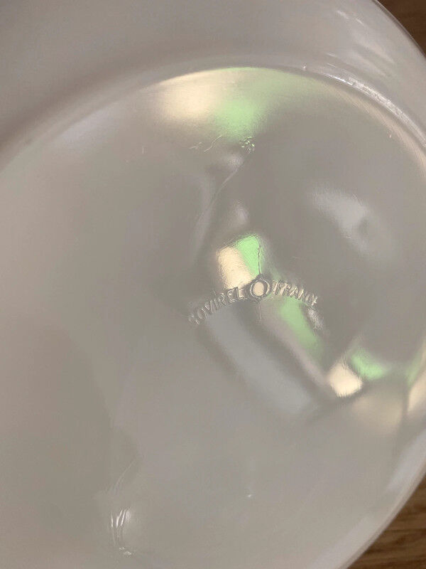 9 Sovirel opaline dessert plates