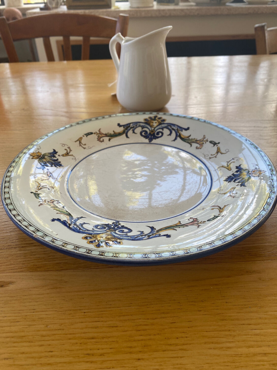 Plat céramique de Gien renaissance