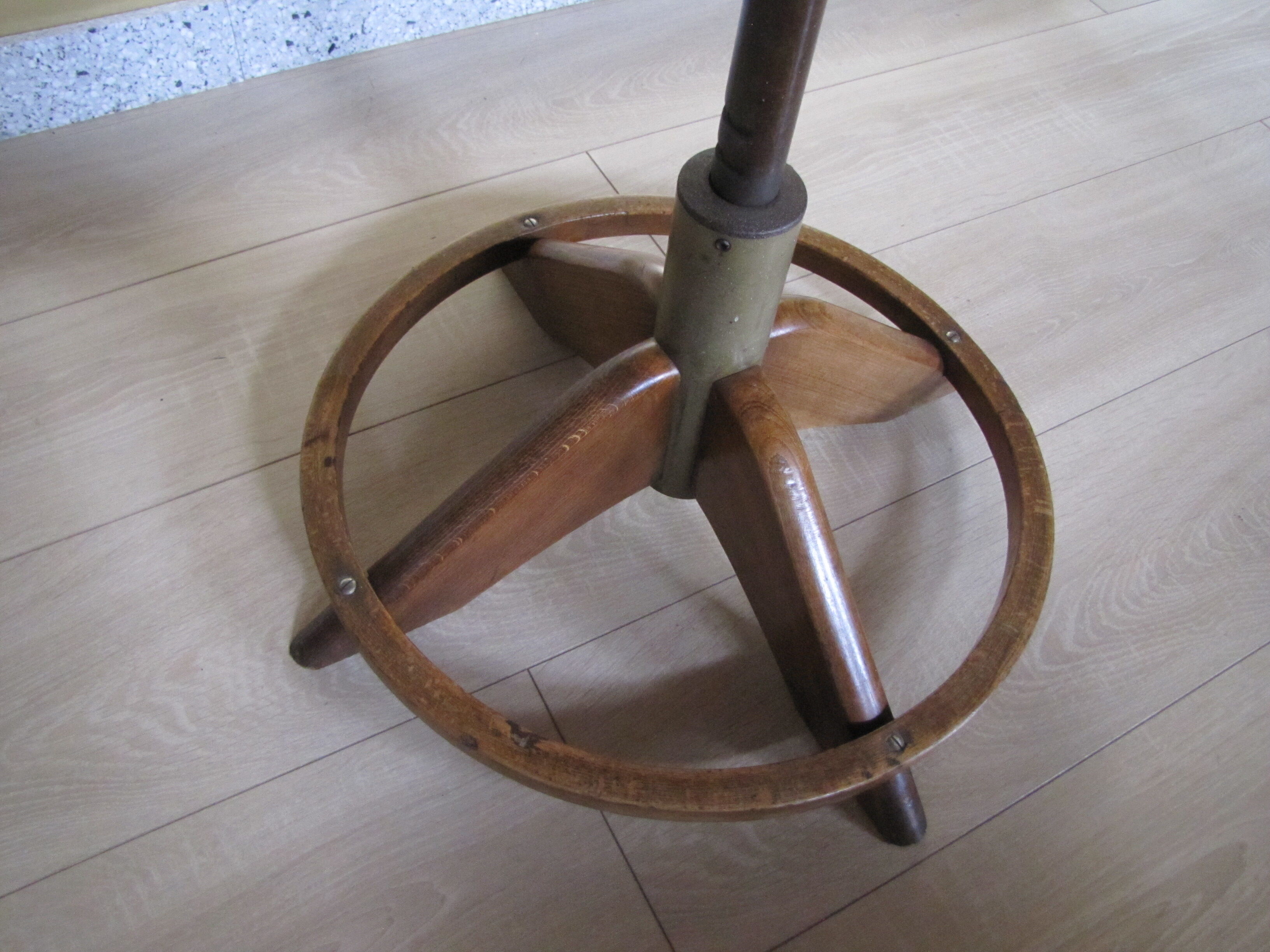 Stool workshop curved wood 1940