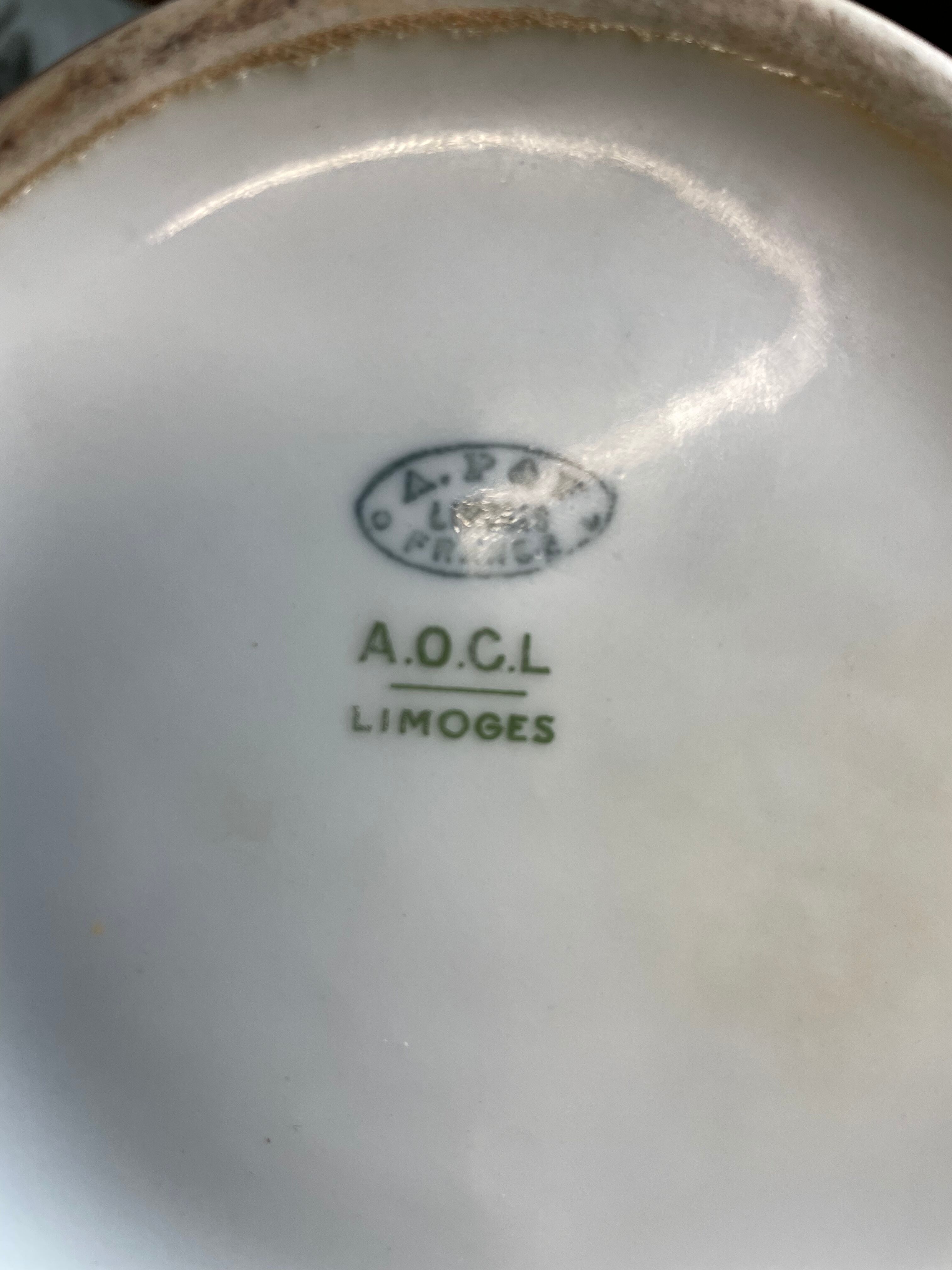 Pair of earthenware vase from Limoges