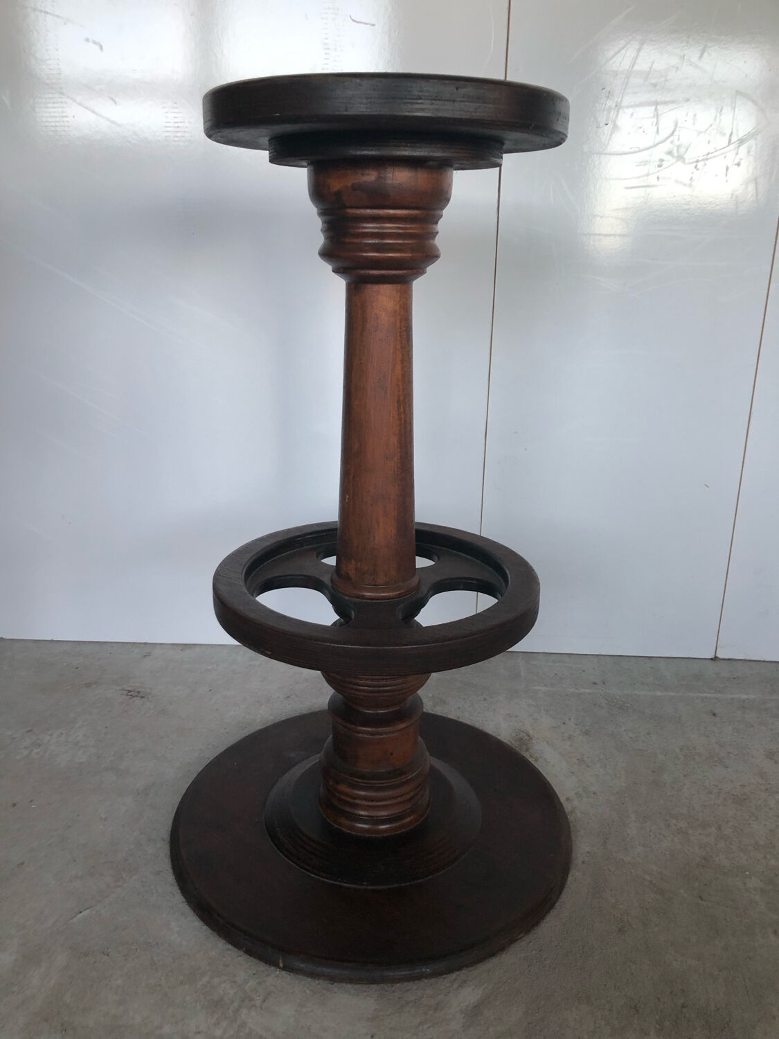 Vinatge solid wood bar top stool