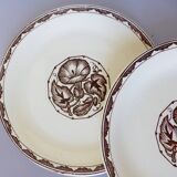 4 dessert plates from Sarreguemines, Argonne model 210712
