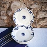 Set of 15 plates 21cm luneville model bastia