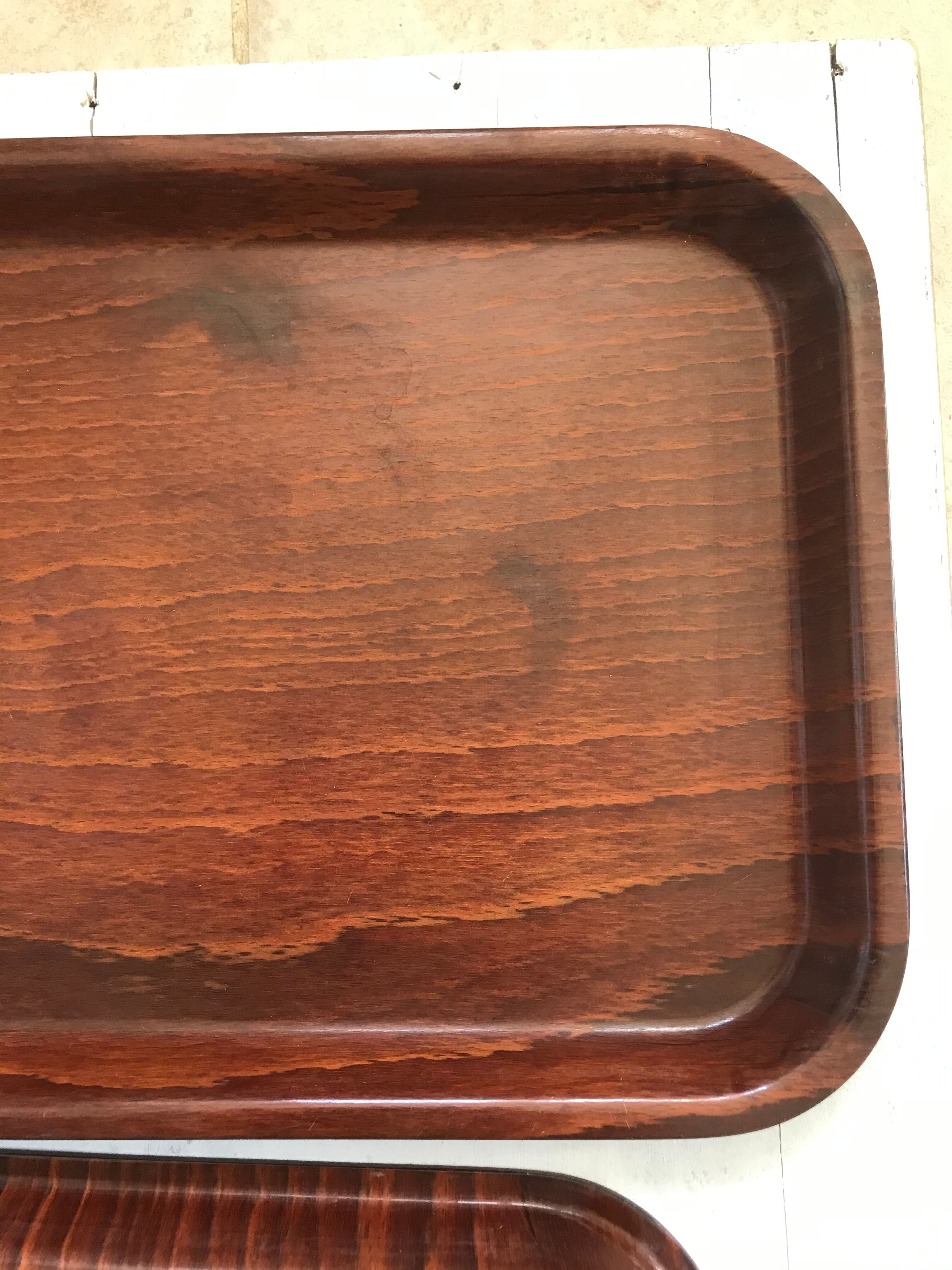 Pair of vintage teak tops