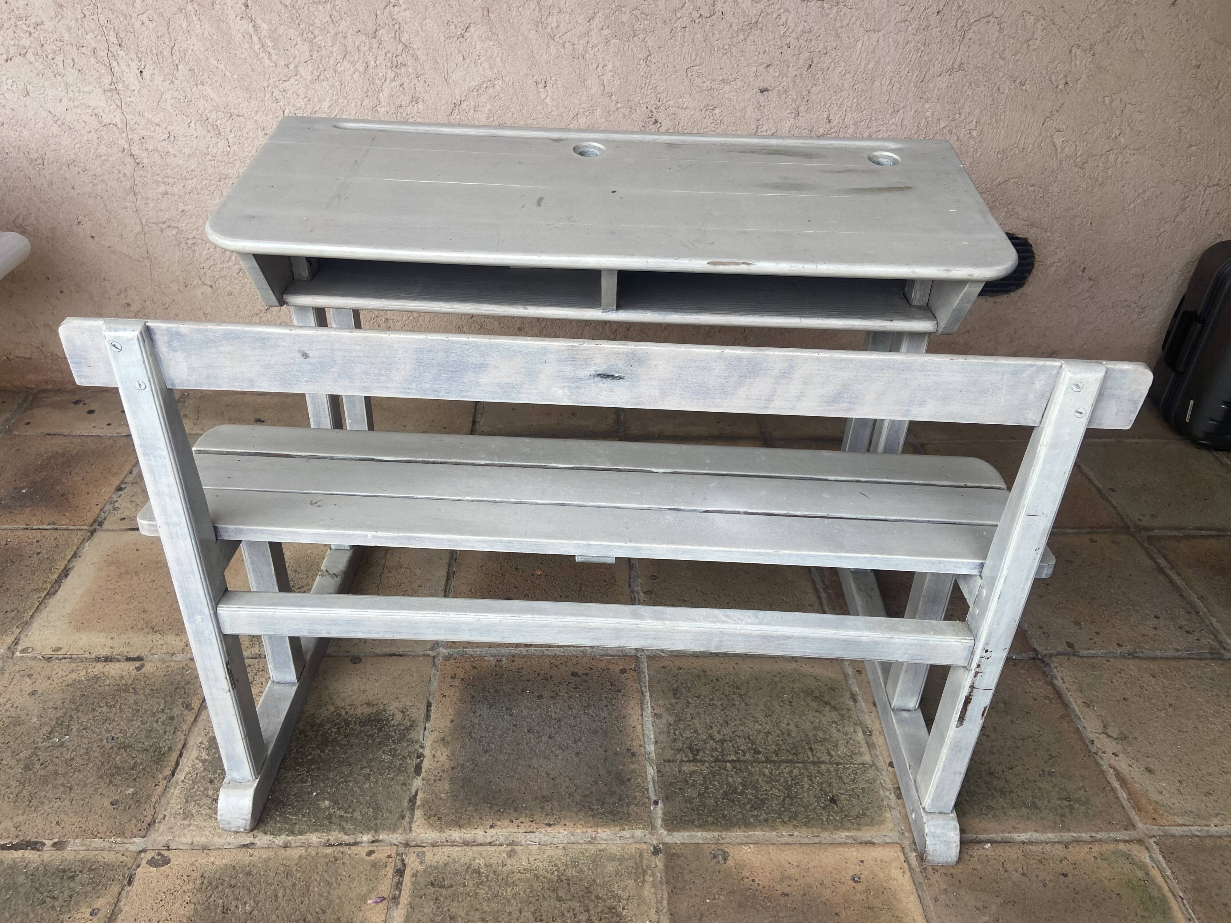 Double school desk