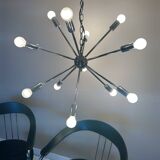 Sputnik chandelier Space Age design 70s