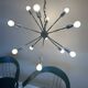 Sputnik chandelier Space Age design 70s