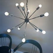 Sputnik chandelier Space Age design 70s