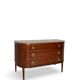 Large half-moon shaped chest of drawers/hall console, 1930s/1940s.