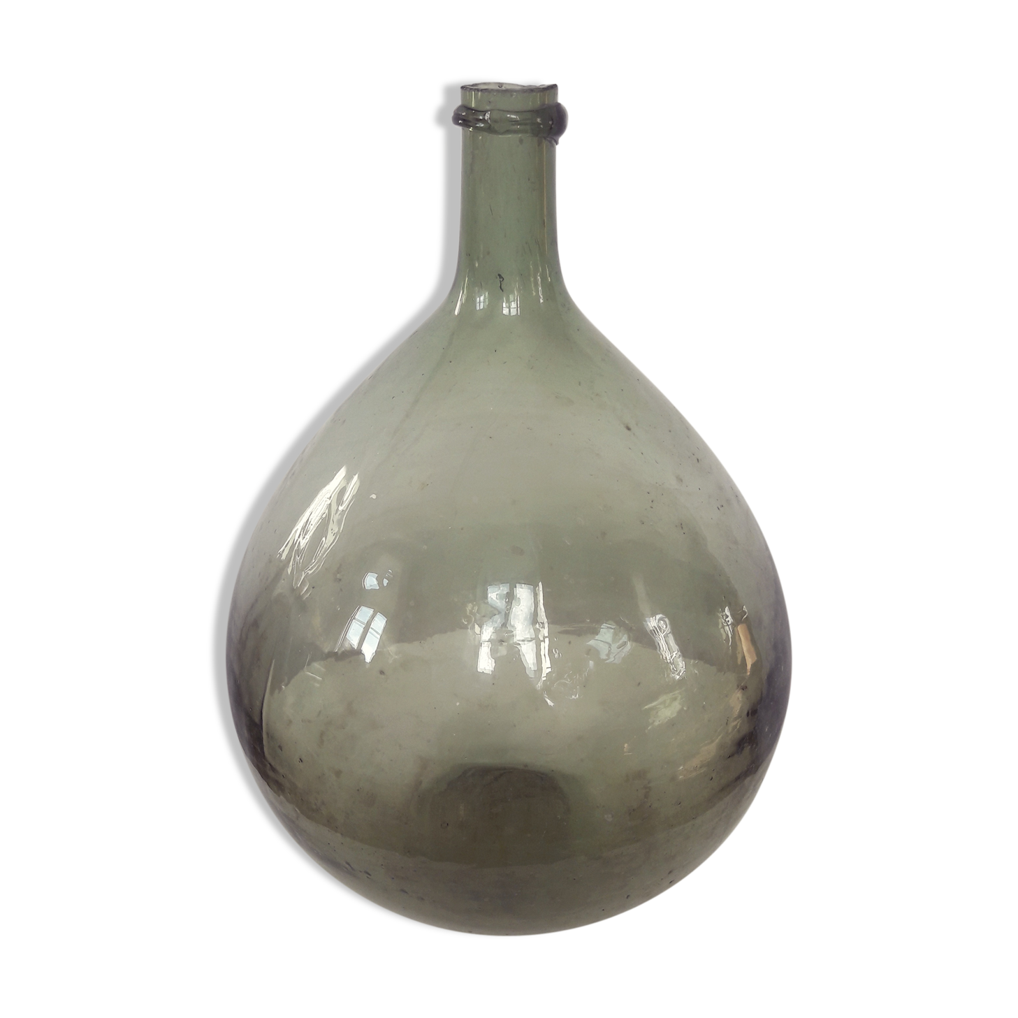 Dame Jeanne en verre 9L couleur vert eau