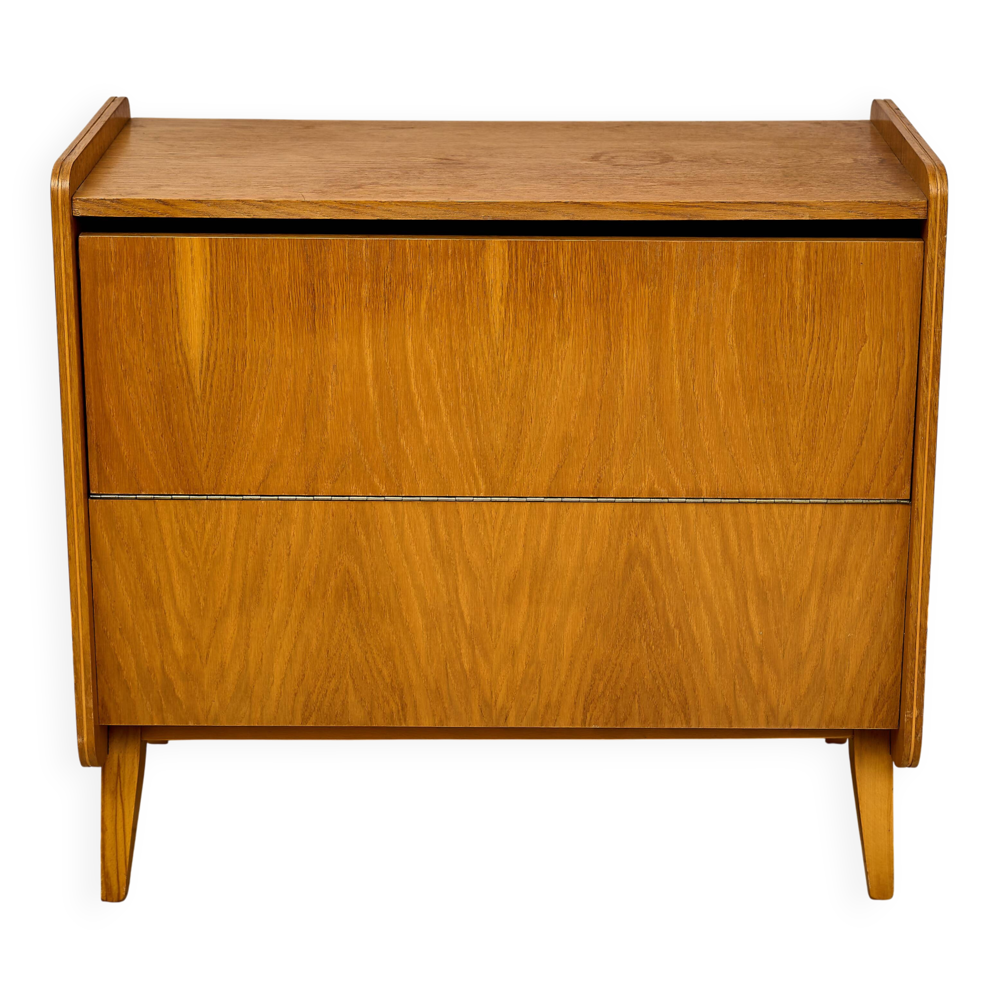 Vintage Bedding Cabinet 1960s Czechoslovakia