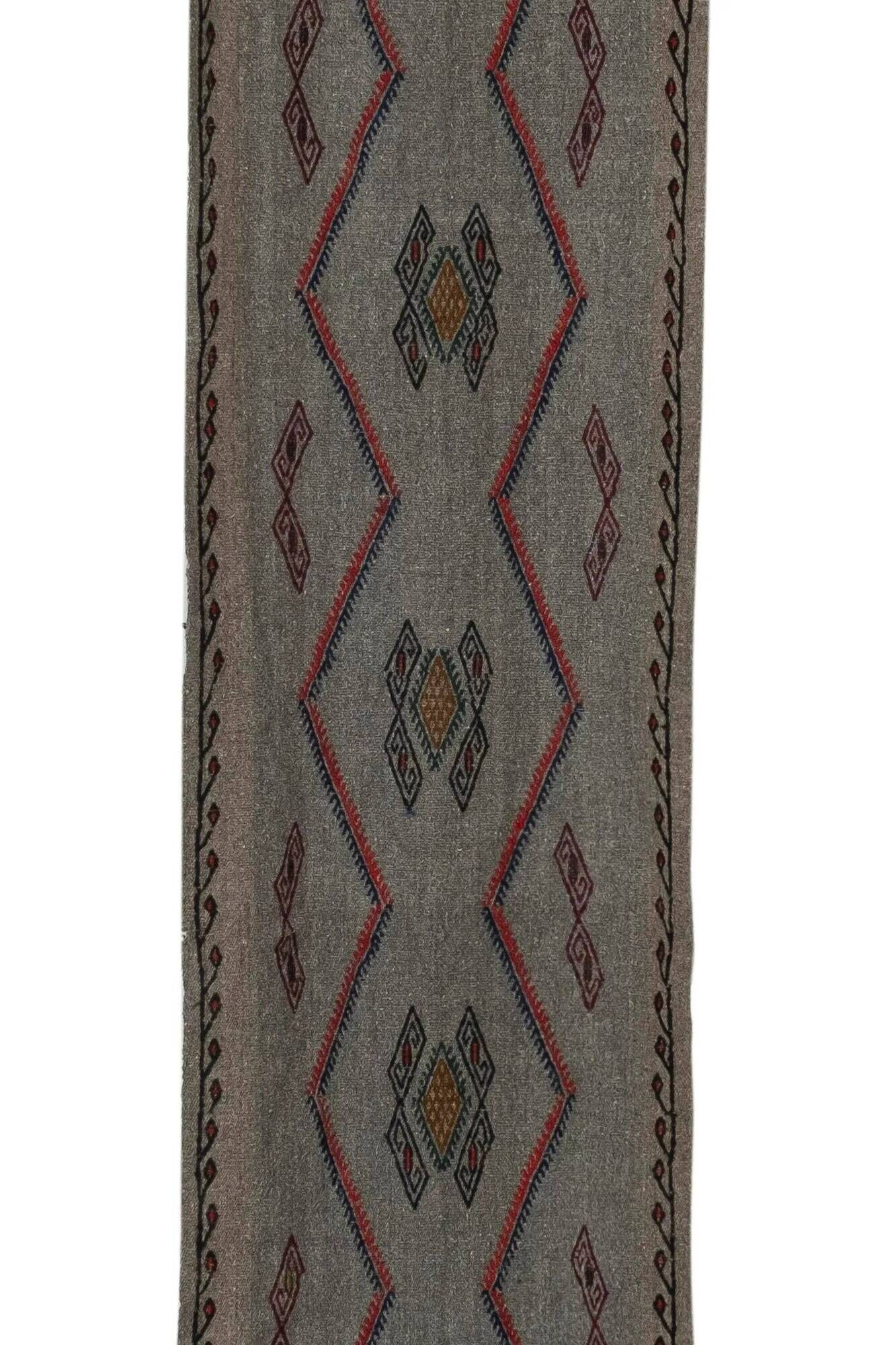 Vintage Turkish hallway rug 60x460 cm
