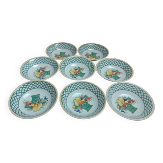 8 villeroy & boch basket lunch bowls “in perfect condition”