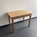 Table vintage en hêtre massif – rénovée – années 60
