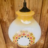 Vintage opaline pendant light 70