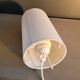 Striped fabric lampshade cylinder lamp