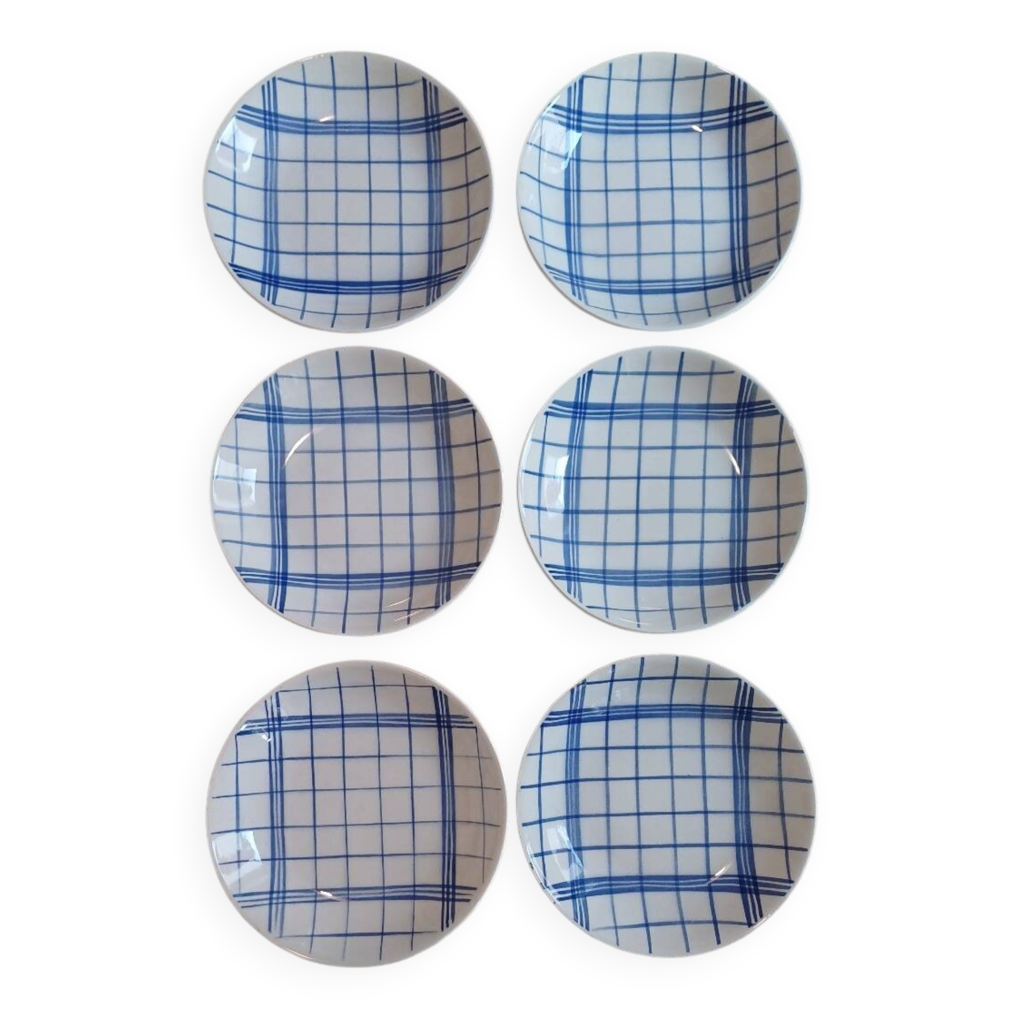 Set of 6 Moulins des Loups soup plates