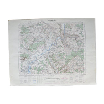 Carte vintage de Thionville