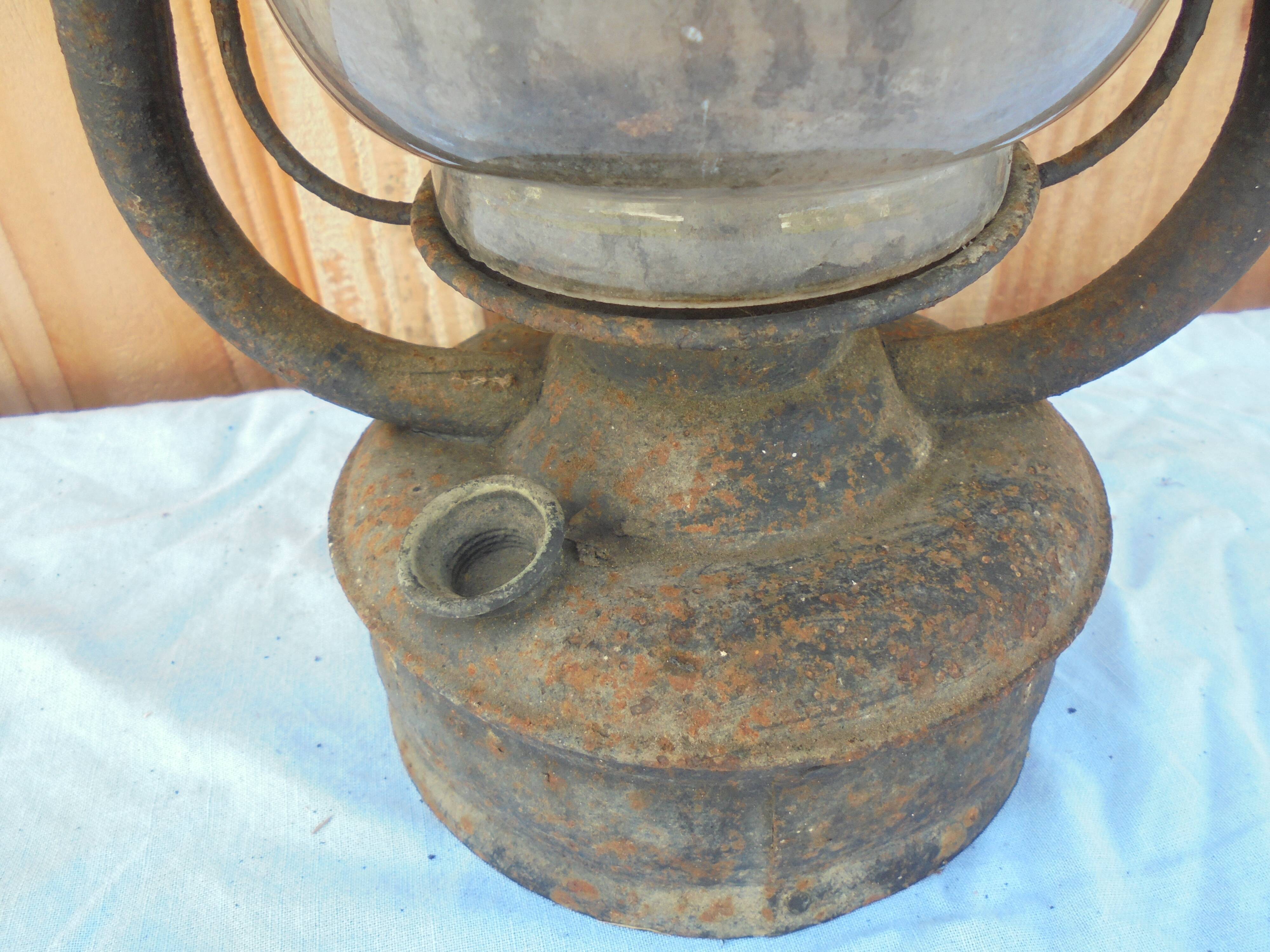 Old oil storm lamp