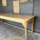 Raw wood workshop console