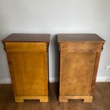 Pair of bedside tables Louis Philippe style
