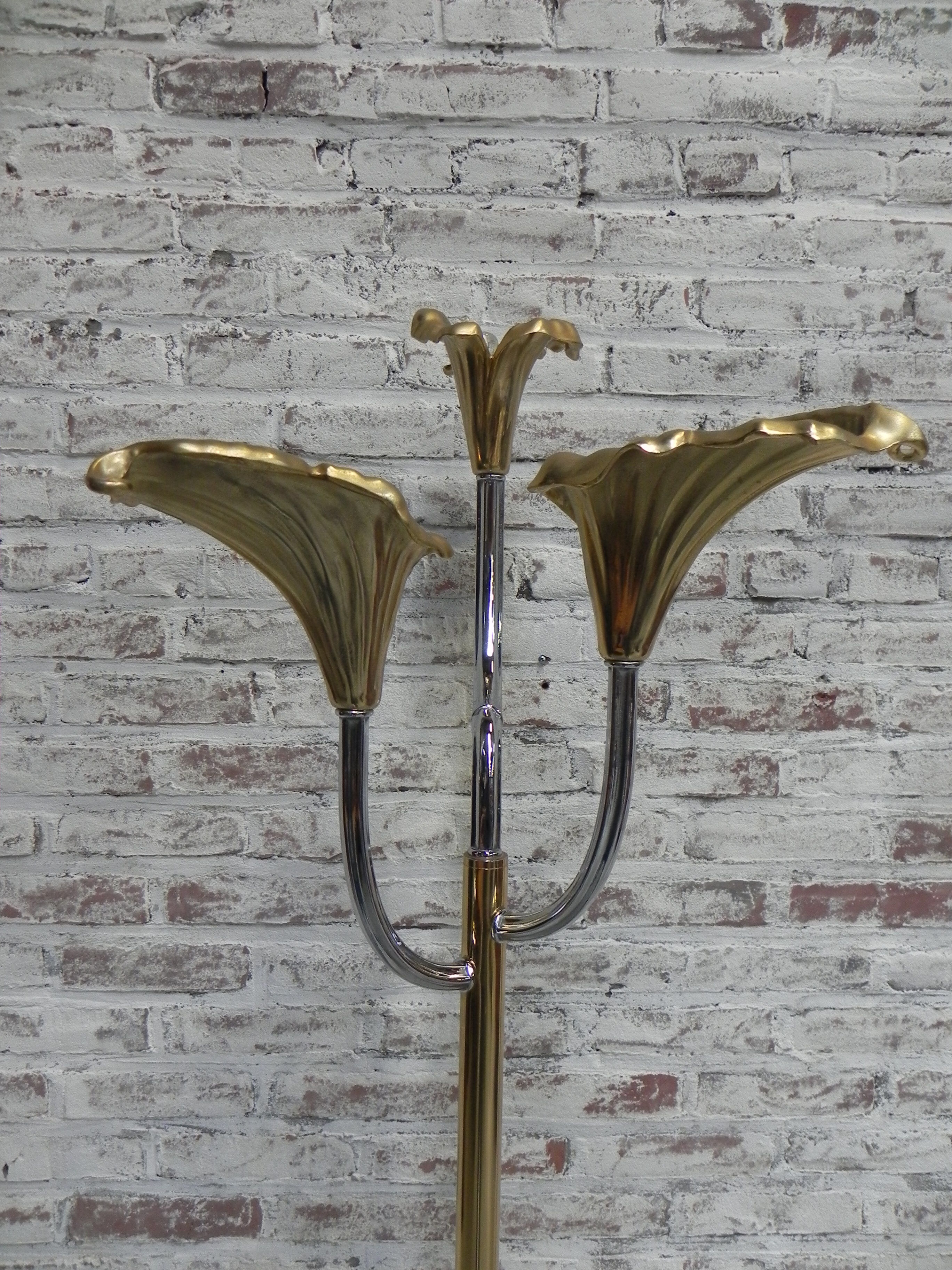 Standing Italian Calla lily floor lamp