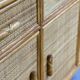 Vintage rattan & bamboo sideboard / credenza, 1970s