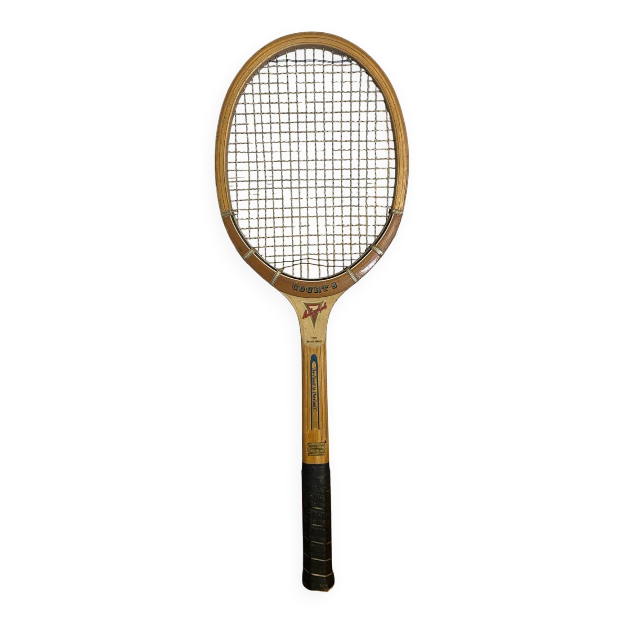 Vintage AUTOGRAPH Court S Wooden Tennis Racket