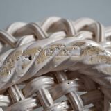 Pichon woven ceramic fruit basket in Uzès