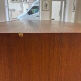 Vintage teak desk: double-sided