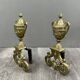 Chenets en bronze style Louis XVI, XIXème siècle