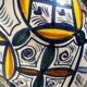 Vintage ceramic vase in ethnic style