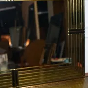 Handmade Gold Art Deco Style Wall Mirror by Lawson Glassworks