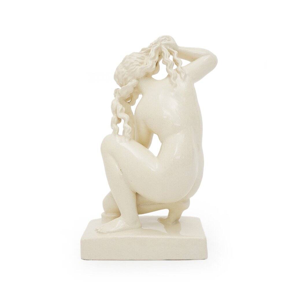Icaro Rodi, Sculpture Venus of Rhodes, Glazed white ceramic, 1930s