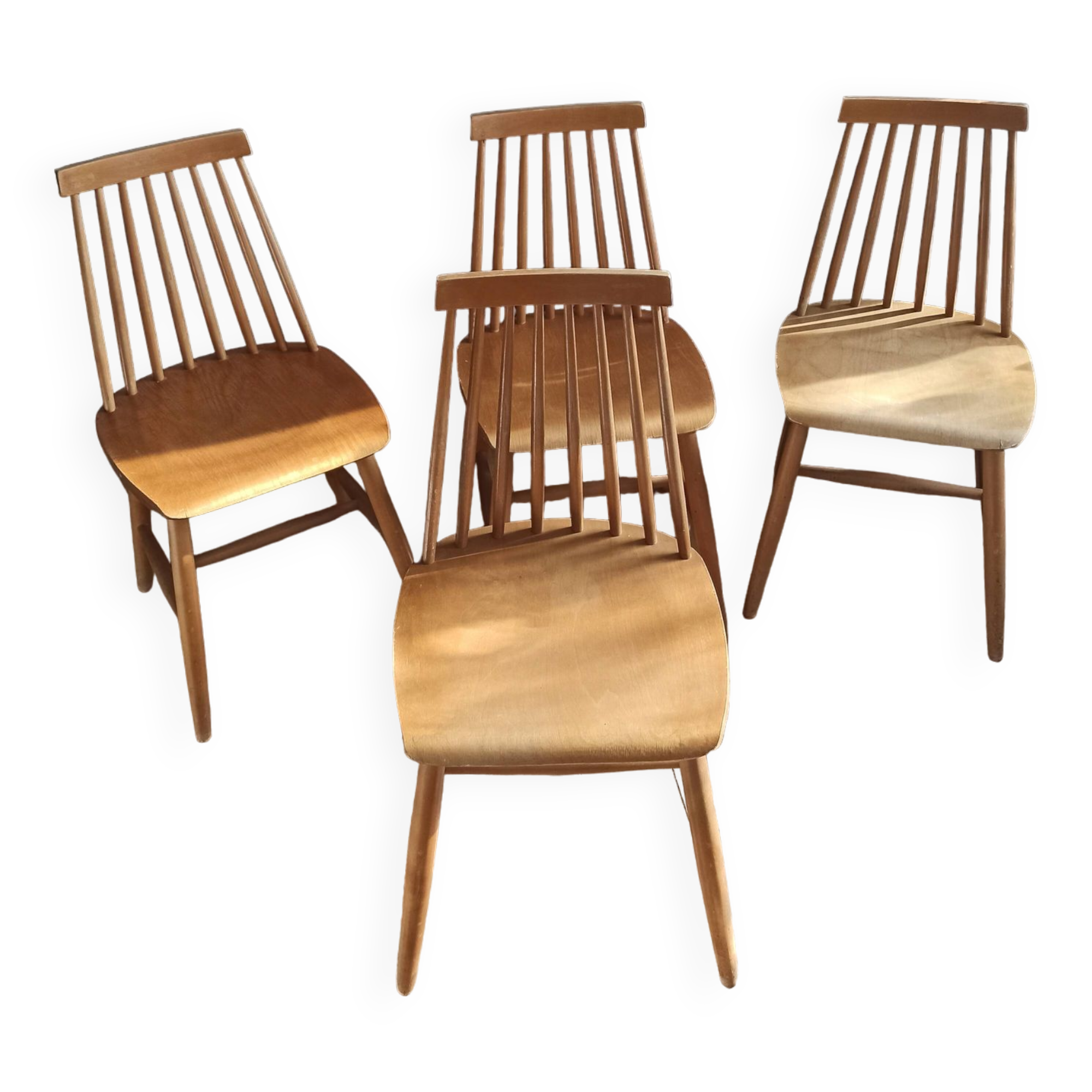 Chaises en bois vintage Ikea 1960