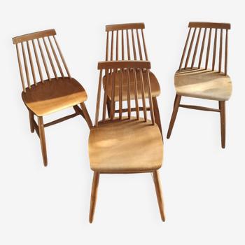 Chaises en bois vintage Ikea 1960