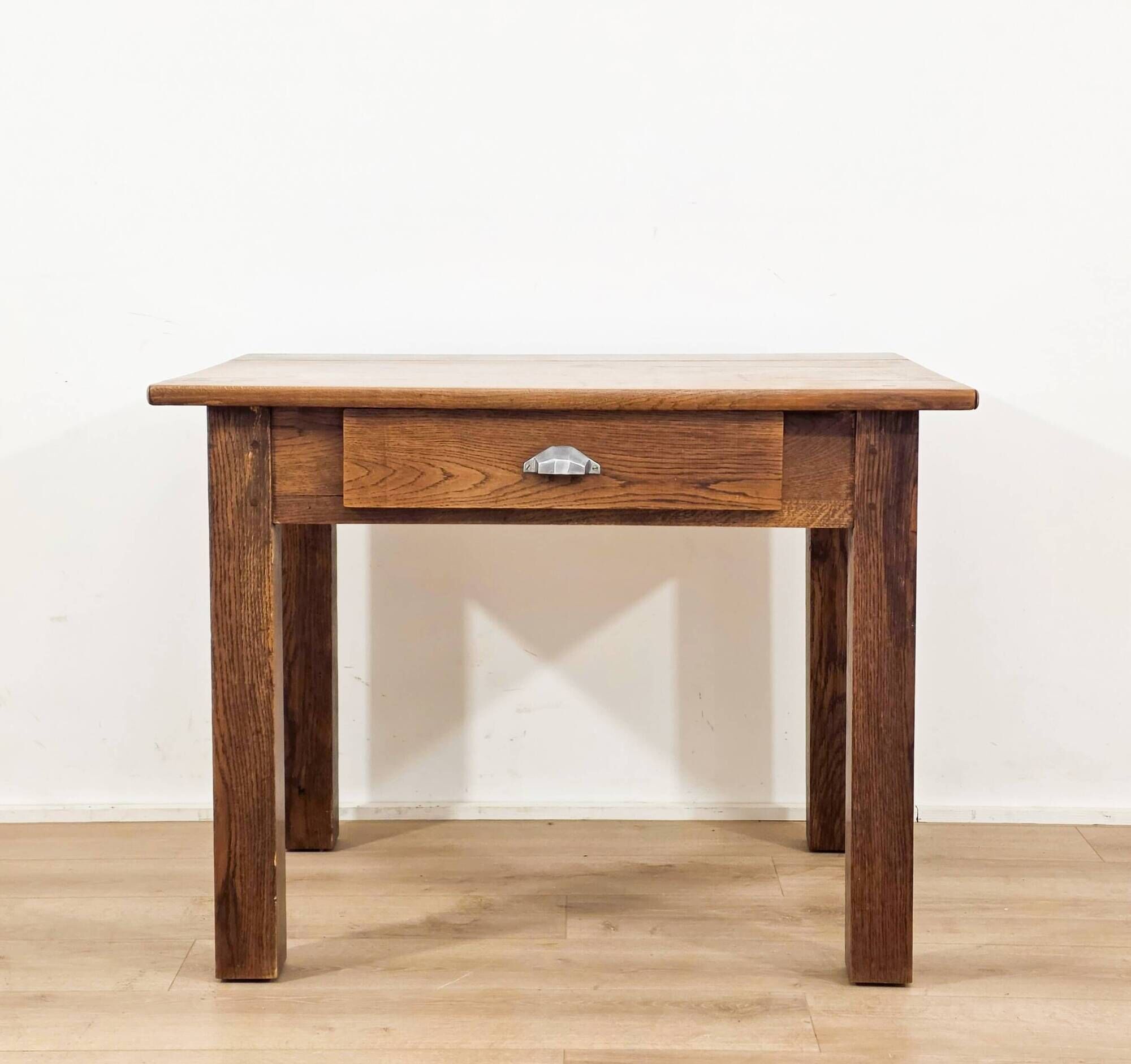 Bureau ancien en chêne massif – Années 1940