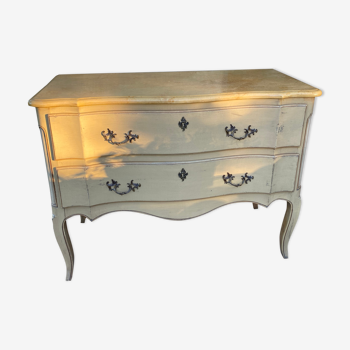 Commode Louis XV blanche