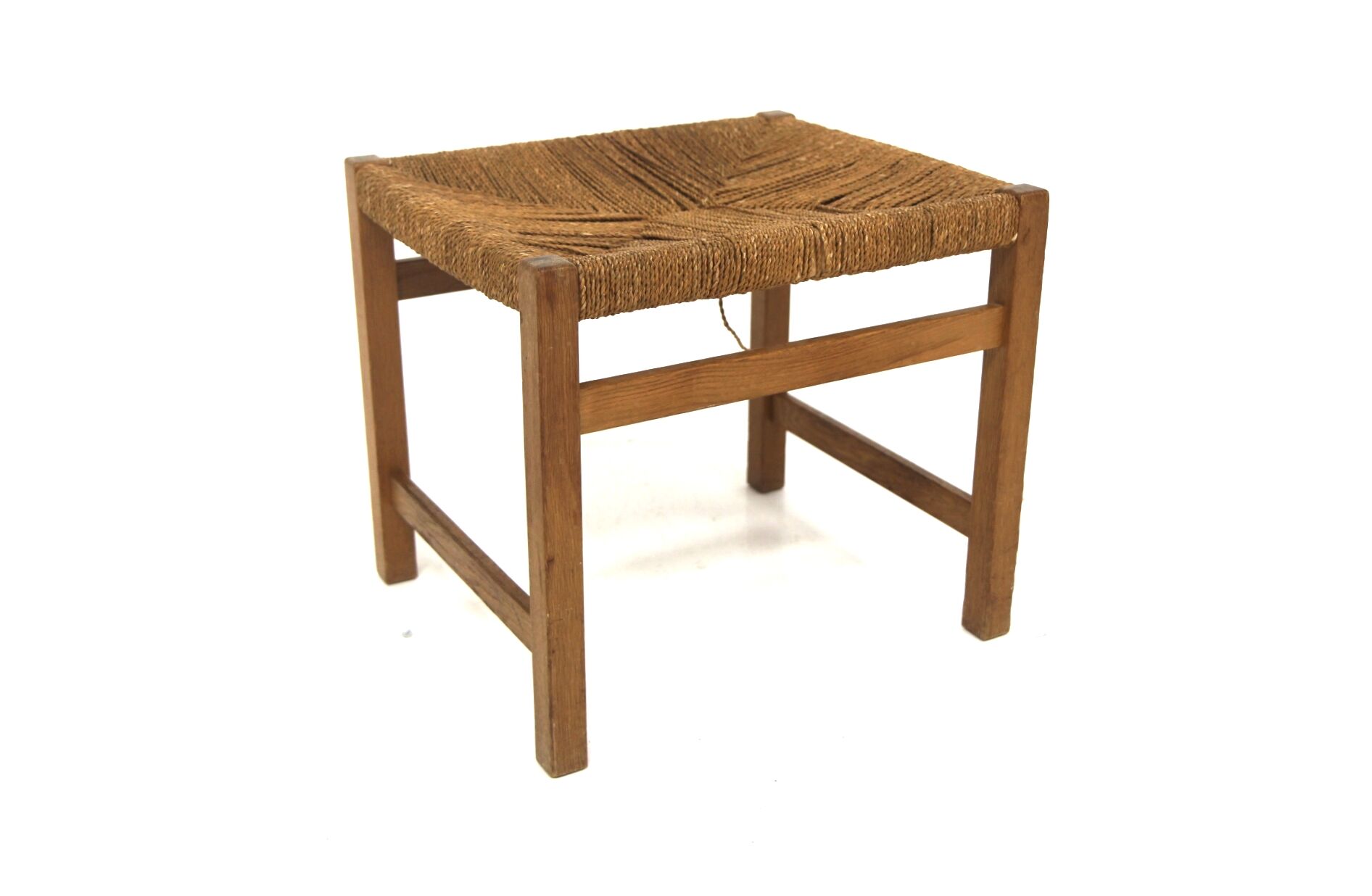 Scandinavian oak stool, Sweden, 1960
