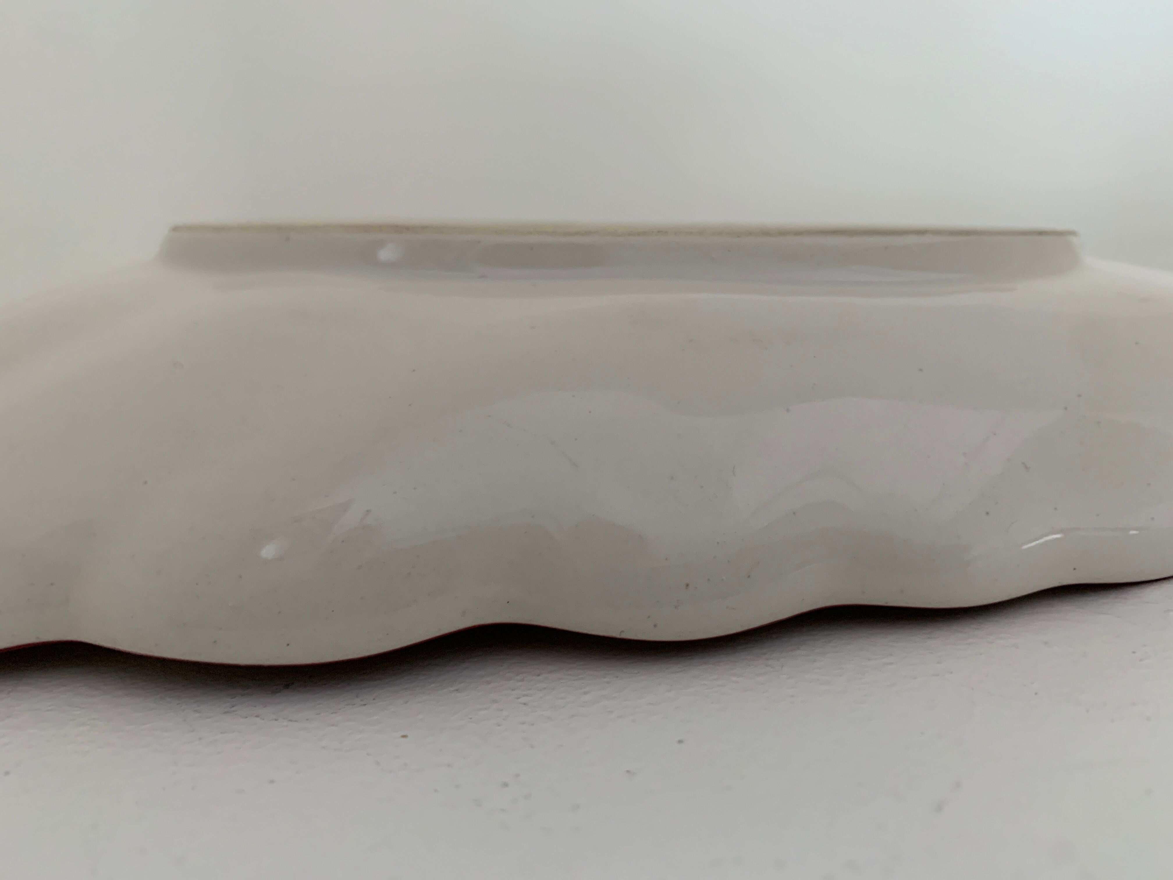 Ravier old earthenware shell KG Lunéville