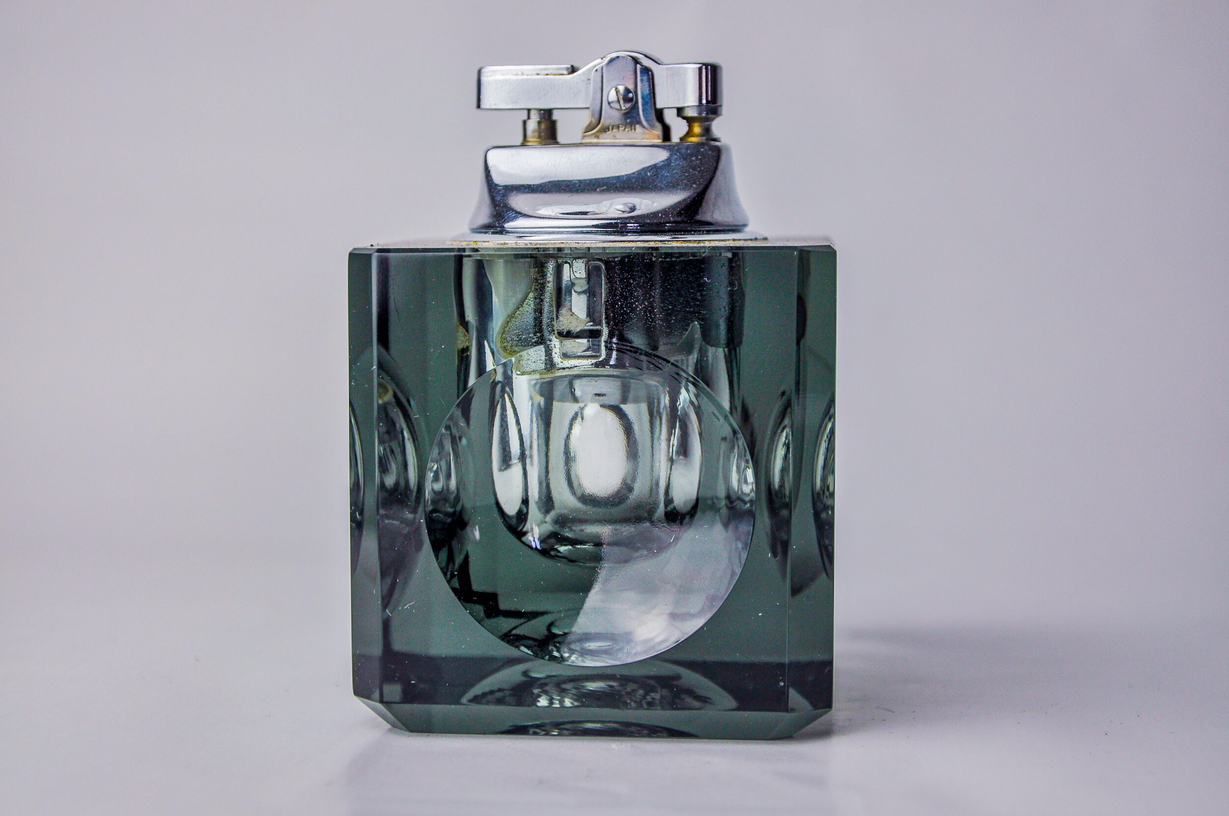 Black ice lighter by Antonio Imperatore, murano glass, Italy, 1970