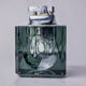 Black ice lighter by Antonio Imperatore, murano glass, Italy, 1970