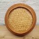 Vintage braided rattan basket
