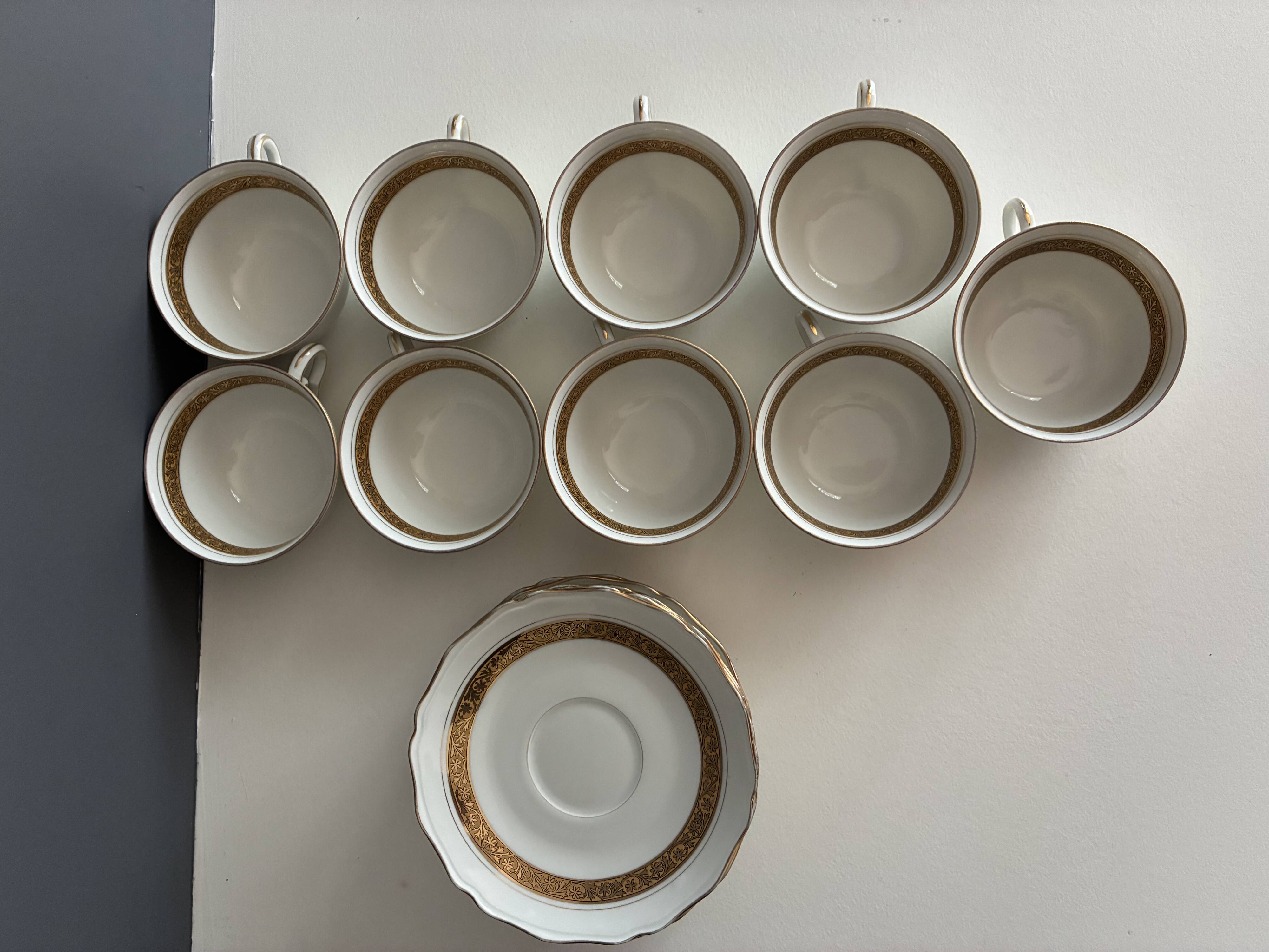 Coffee service 9 pieces L. Lourioux